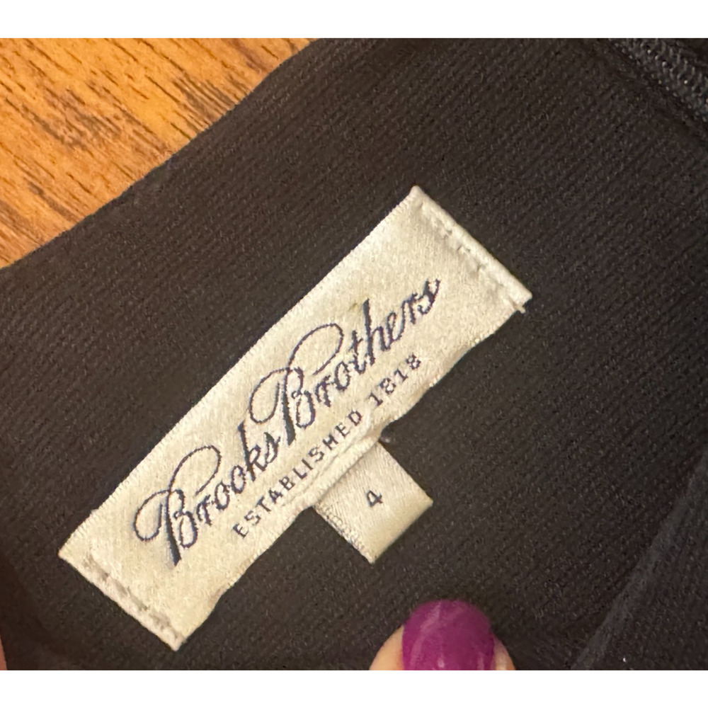 Brooks Brothers Black Short Sleeve Mini Dress - Picture 7 of 7